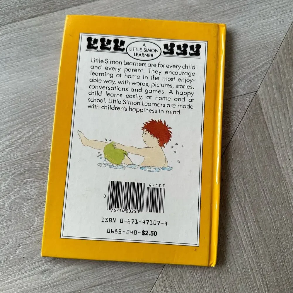 Bathtime Book Vintage Little Simon Learner ISBN 0671471074 1983 Walker Books